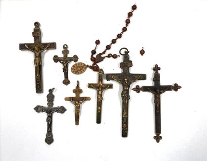 RELIGIOSA - ENSEMBLE en laiton et métal doré...