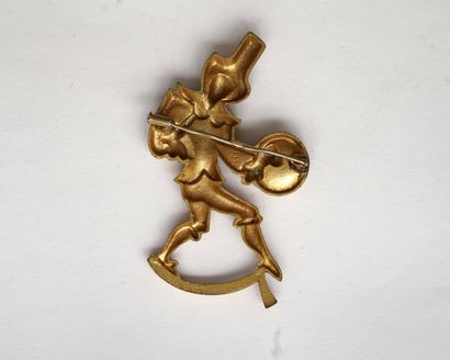 ARTHUS BERTRAND Ed. - BROCHE en métal doré...