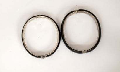 ENSEMBLE en argent min 800/°° comprenant...