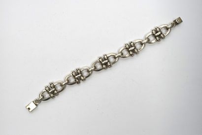 BRACELET in 925/°° silver with manila links....