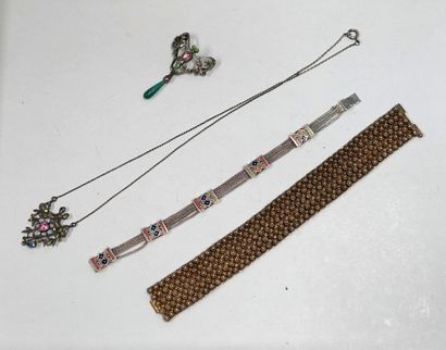 AC- ENSEMBLE en argent min 800/°° et 925/°°...