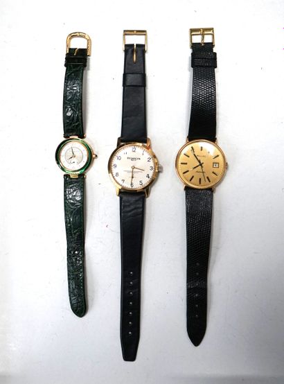 ENSEMBLE de MONTRES BRACELET, 2 pour homme...
