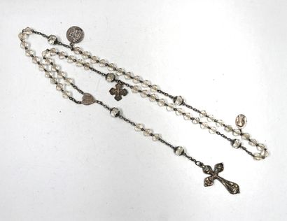 RELIGIOSA - CHAPELET en argent min 800/°°...