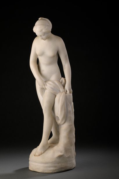 After Etienne Maurice FALCONET (1716-1791)
Bather
Carved...