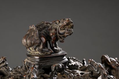 CHINA, 20th century
Quadripod incense burner...