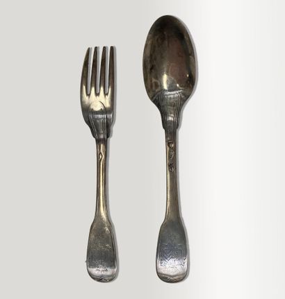 Fillet pattern silver flatware 
Master goldsmith:...