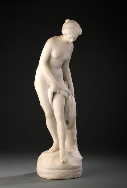 After Etienne Maurice FALCONET (1716-1791)
Bather
Carved...