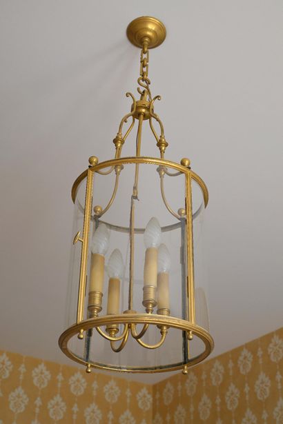 * Louis XVI style circular lantern 
In gilded...