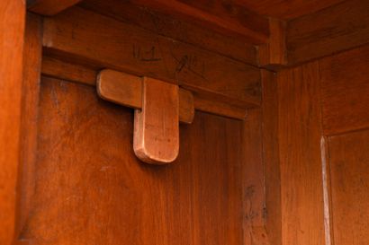 * Solid molded mahogany bookcase from the...