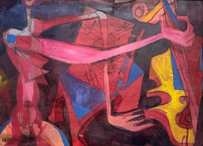 20th Century School
Double Bassist
Oil on...