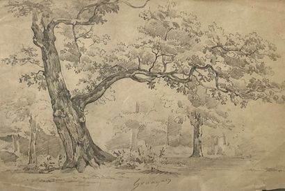 19th century school
Landscape
Charcoal and...