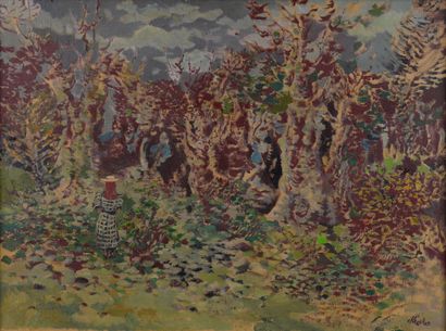 Paul STRECKER (1900-1950)
Animated Landscape,...