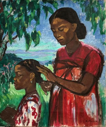 Roland MASCART (1909-?)
Two Malagasy Women
Oil...