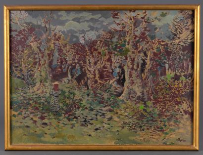 Paul STRECKER (1900-1950)
Animated Landscape,...