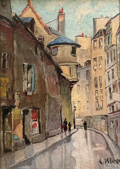 20th Century School
Street
Oil on canvas,...