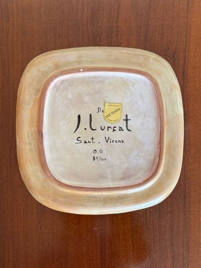 Jean LURCAT (1832-1966) 
Saint-Vincens
Glazed...