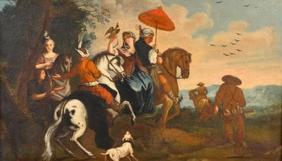 * 18th century FRENCH school, follower of...