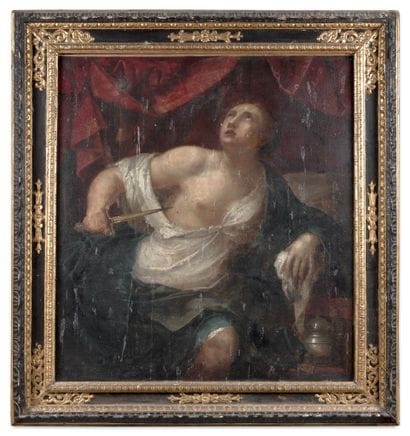 ITALIAN SCHOOL circa 1630, follower of Artemisia
Lucretia
Canvas
130...