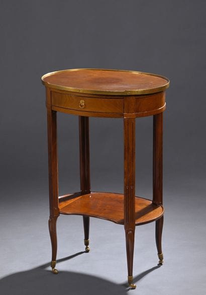 * Louis XVI period oval table stamped by...