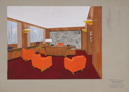 BRÉANT René (Architect)
Large executive desk...