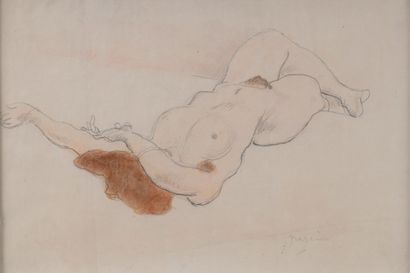 Jules PASCIN [1885-1930)
Reclining Nude
Graphite...
