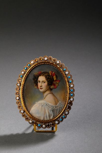 Josef Karl STIELER (1781-1858)
Oval miniature...