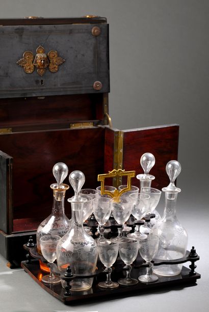 * Liqueur cellar with Egyptian-style decoration...