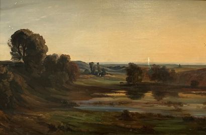 Attributed to Théodore ROUSSEAU
(1812 - 1867)
Plain...