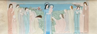 Jean DUPAS (1882-1964)
Religious scene, 1914
Gouache...