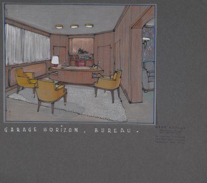 BRÉANT René (Architect)
Large executive desk...