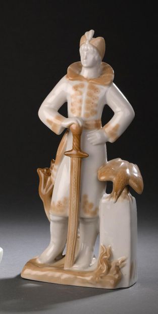 USSR
Soviet figurine 
Polychrome porcelain...