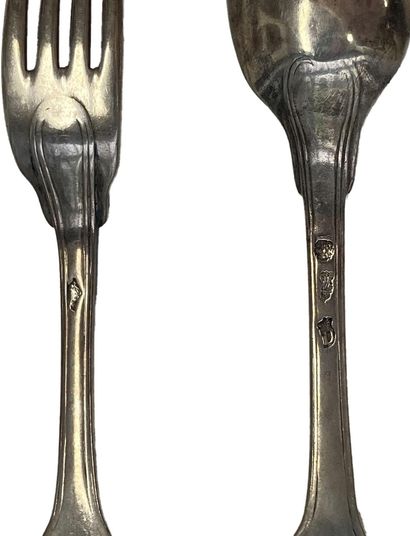 Fillet pattern silver flatware 
Master goldsmith:...