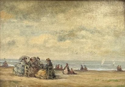 In the taste of Eugène BOUDIN
The crinolines
Panel
15.5...