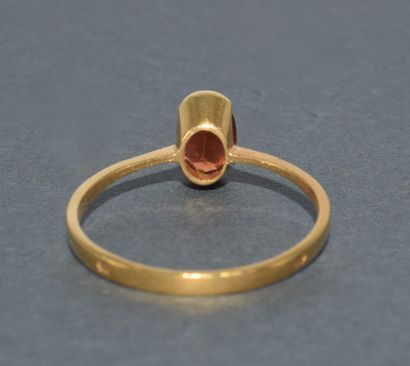 DEMI-PARURE en or jaune 18k (750/°°), composée...