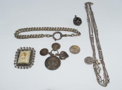 LOT d’argent bas titre 800/°° PB : 222 gr...