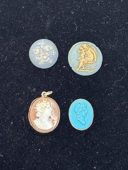 LOT de camées dont 2 en Wedgwood.