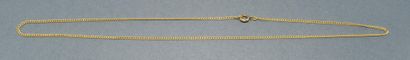 CHAINE en or jaune 18k (750/°°), maille gourmette,...
