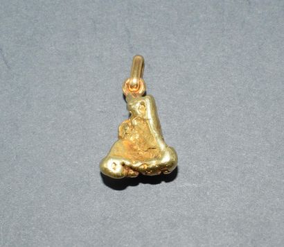 PENDENTIF en or jaune 18k (750/°°) en forme...