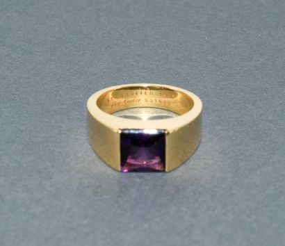 CARTIER
BAGUE jonc en jaune 18k (750/°°)...