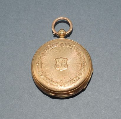 MOUTRE A GOUSSET en or jaune 18k (750/°°)...