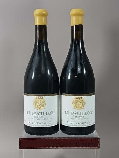 2 Bouteilles ERMITAGE Le Pavillon 2008 -...