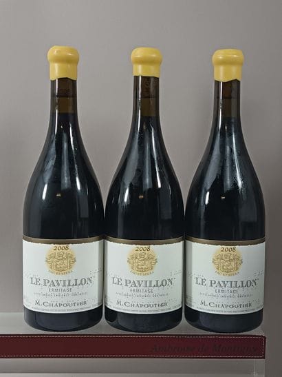 3 Bouteilles ERMITAGE Le Pavillon 2008 -...