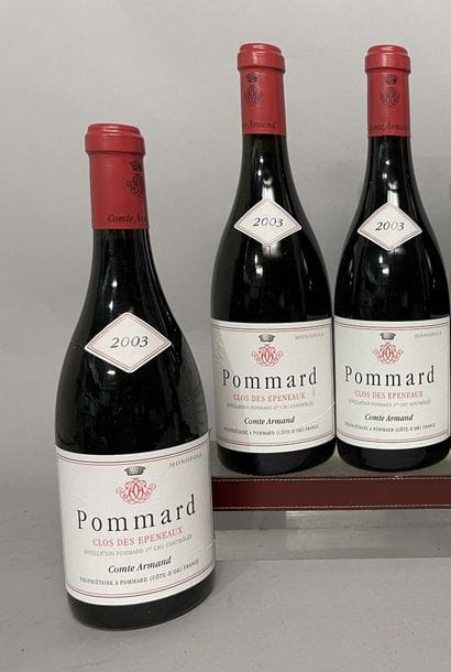 3 Bouteilles POMMARD 1er cru CLOS des EPENEAUX...