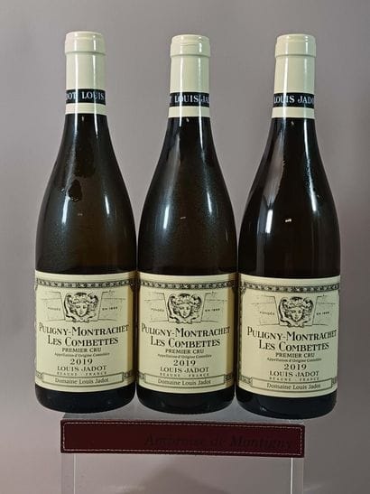 3 Bouteilles PULIGNY MONTRACHET 1er cru Les...