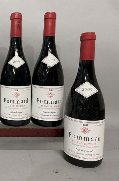 3 Bouteilles POMMARD 1er cru CLOS des EPENEAUX...