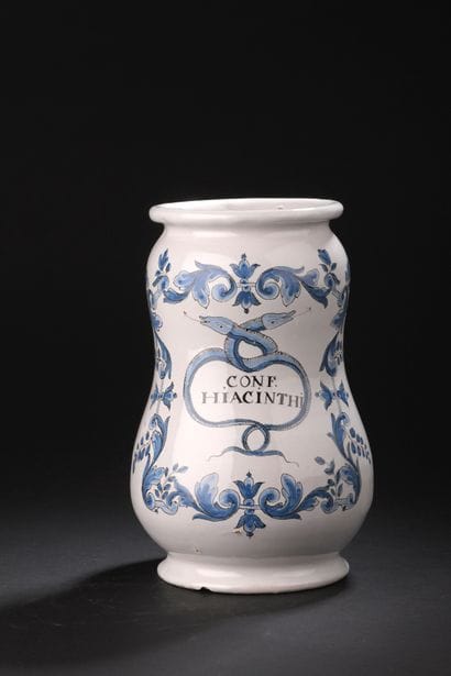 Rouen
A baluster-shaped earthenware medicine...