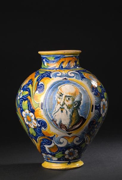 Venice
Baluster-shaped majolica vase with...