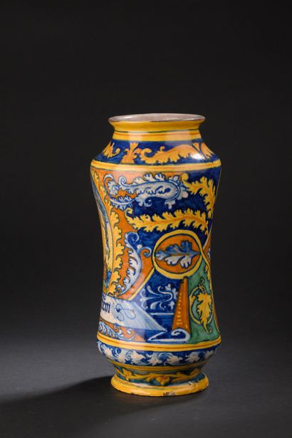 Faenza
Slightly curved cylindrical majolica...