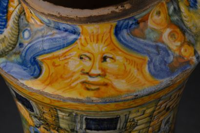 Castel Durante
Albarello in majolica with...