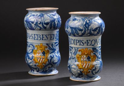 Rome or Venice
Two earthenware albarelli...